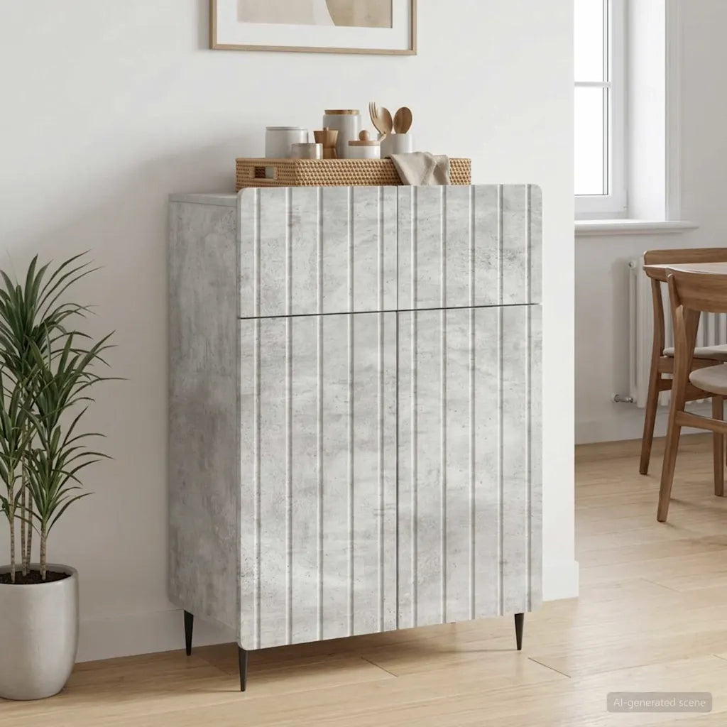 Credenza Grigio Cemento 66 x 34,5 x 92 cm Legno ingegnerizzato 894408