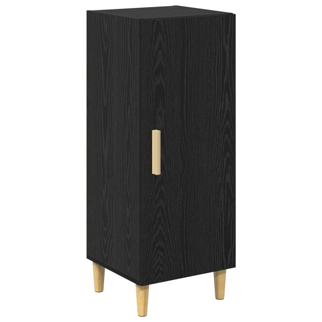 Credenza Rovere Nero 34,5 x 34 x 90 cm Legno multistrato 880924