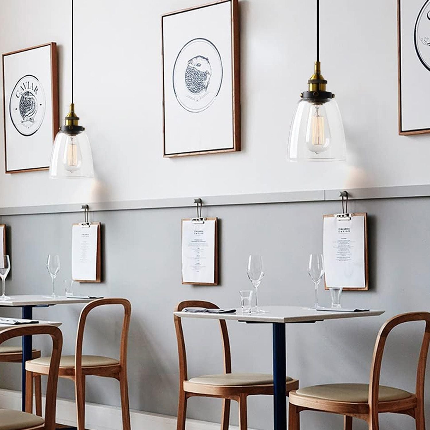 Lampada Da Soffitto Pensile Di Vetro Verto D APP048-1CP