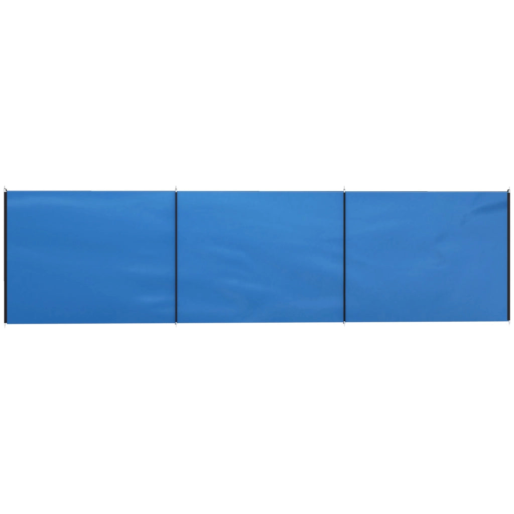 Paravento da giardino pieghevole ¨C zephmum ¨C Blu 540x150 cm