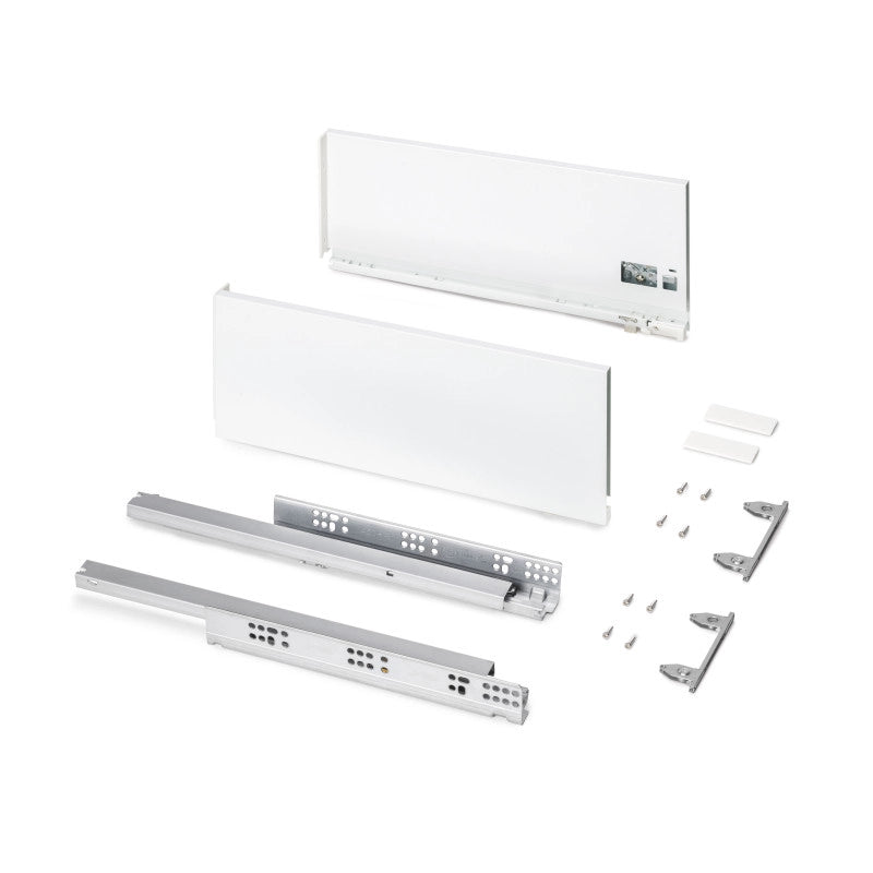 Cassetto esterno Protone 30kg, guide di estrazione totale con una chiusura soft, altezza 178mm, profondità 450mm, Acc..