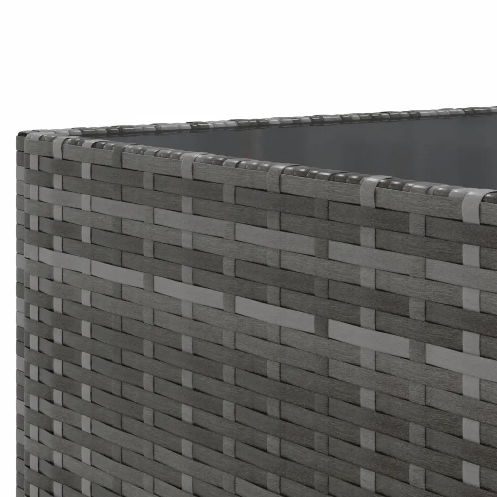 Set Divano da Giardino 10 pz con Cuscini Grigio in Polyrattan 3308322