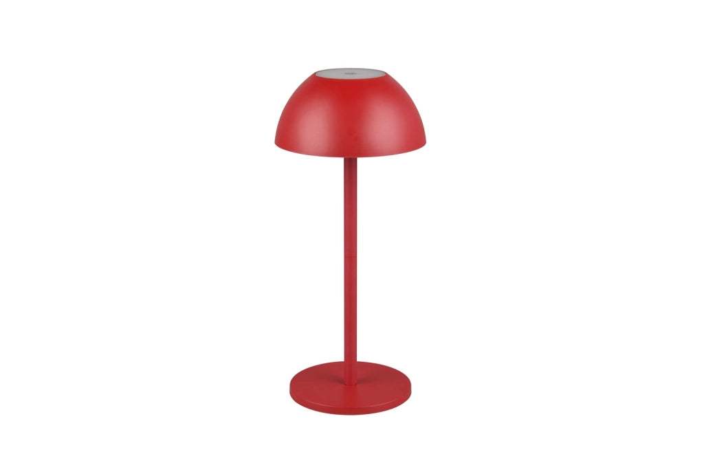 Lampada da tavolo LED 2W ricaricabile Ricardo rossa