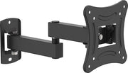 Monitor Muurbeugel per TV da 10 a 27", Muurbeugel per Monitor con Rotazione, Inclinazione e Estensione, fino a 15 kg, VESA 100x100 mm e 75x75 mm, Schermbeugel Rotabile 360°