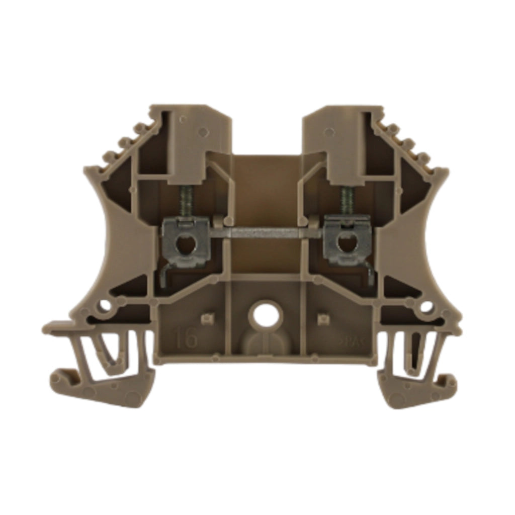 Morsetto passante beige 2,5MMQ 1 piano 2 conduttori Weidmuller