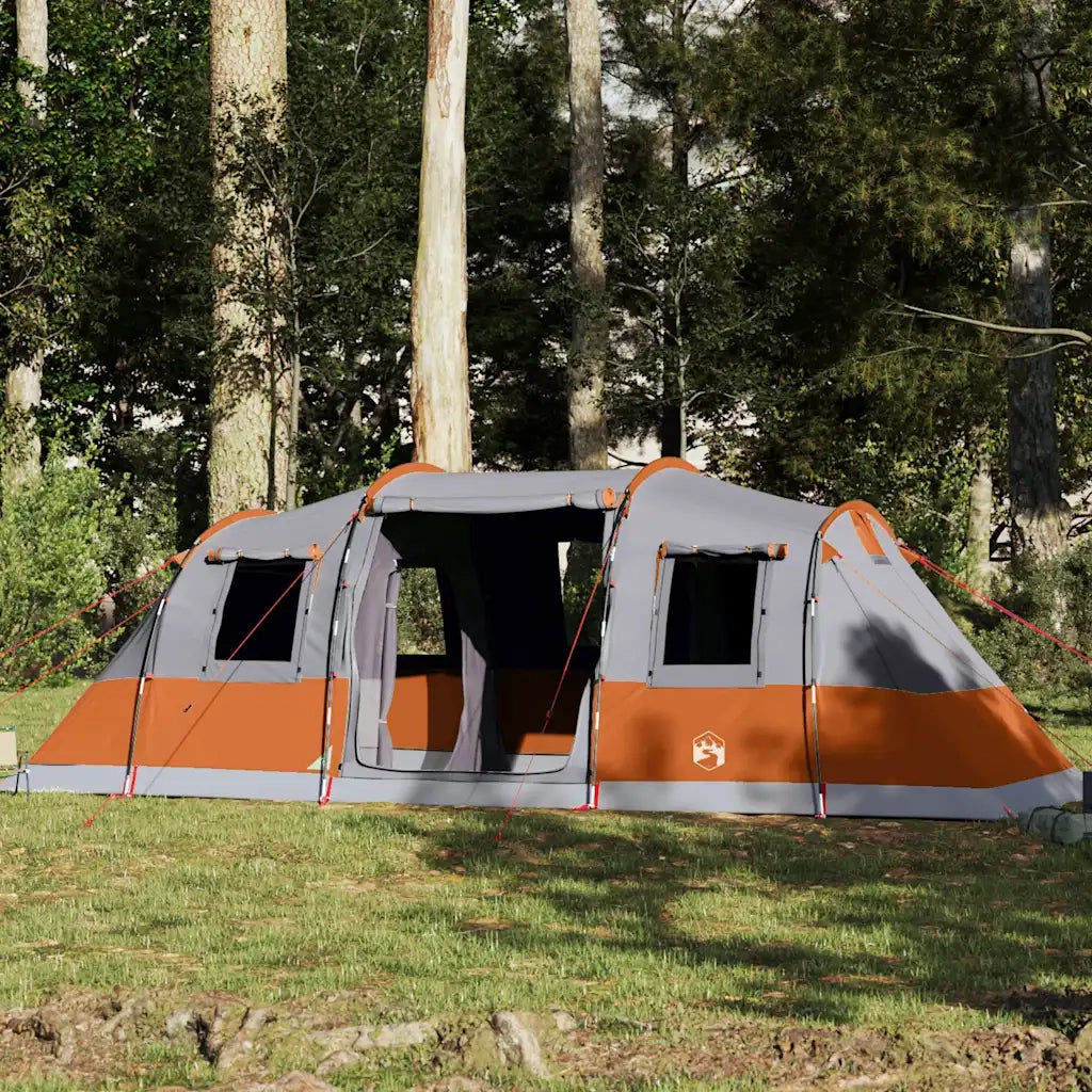 Tenda Familiare a Tunnel per 6 Persone Grigia Impermeabile 4009418