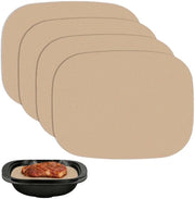 Matte per forno in silicone - 4 pezzi - Resistente al calore fino a 250°C - Antiscivolo - Forma perfetta - Ideale per forno a microonde e forni a gas
