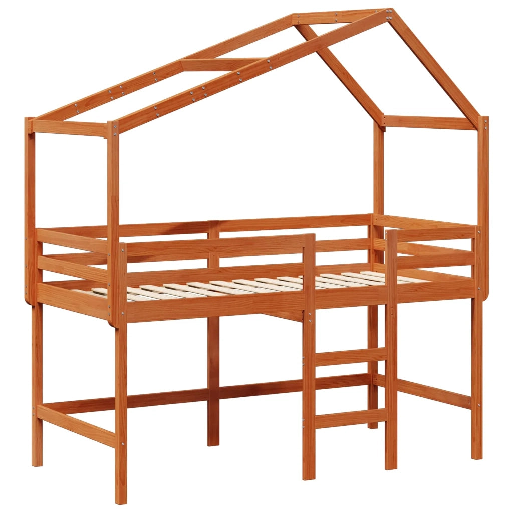 Struttura per letto soppalco Marrone Cera 90 x 190 cm 3422747