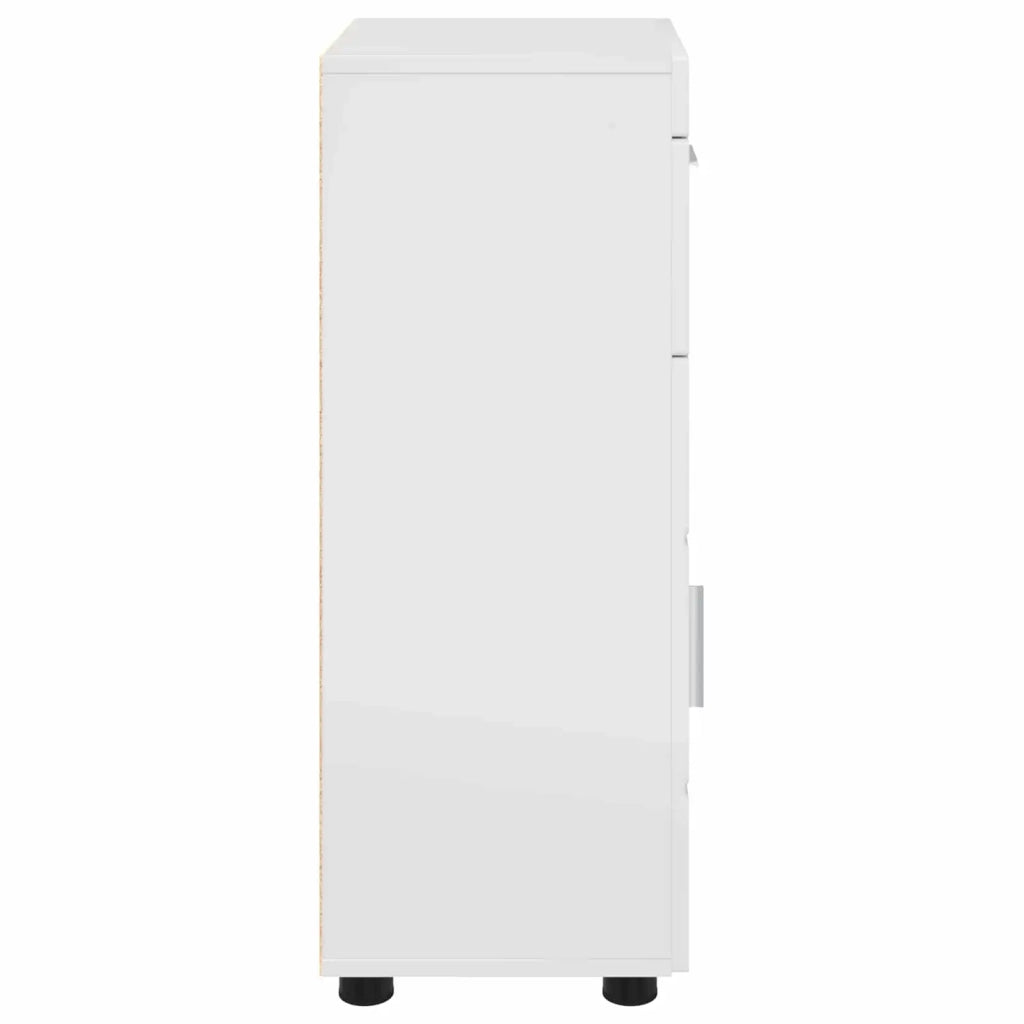 Set di Armadi da Bagno TULUM Bianco Lucido 37 x 31,5 x 82 cm 880345