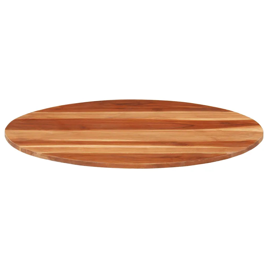 Piano Tavolo in Legno Massello di Acacia Rotondo 15-16 mm 80 cm 285971