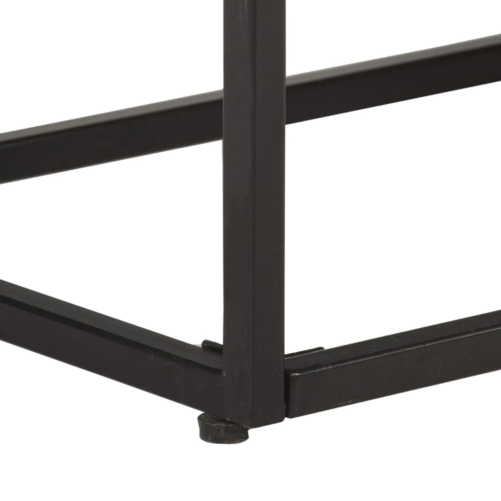 Mobile porta TV multimediale mensola TV credenza mobile TV sala da pranzo soggiorno camera da letto 130 x 30 x 45 cm legno di mango grezzo marrone 02_0025888
