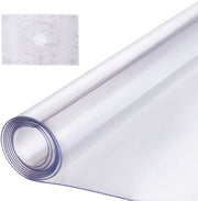 Tappeto di protezione per tavolo - Copertura per tavolo - Dimensioni 61 x 244 cm - Spessore 1,5 mm - Imbevibile - Facile da pulire - Rettilineo - Translucido