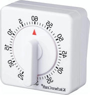 Cucina Analoga da 1 Ora - Timer Cucina - Cucina Orologio a Mano Bianco