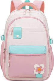 Zaino da scuola per ragazze, zaino per adolescenti, zaino da scuola, zaino per liceo, impermeabile, portatile fino a 15,6 pollici, zaino da viaggio, viaggio informale, rosa, zaino