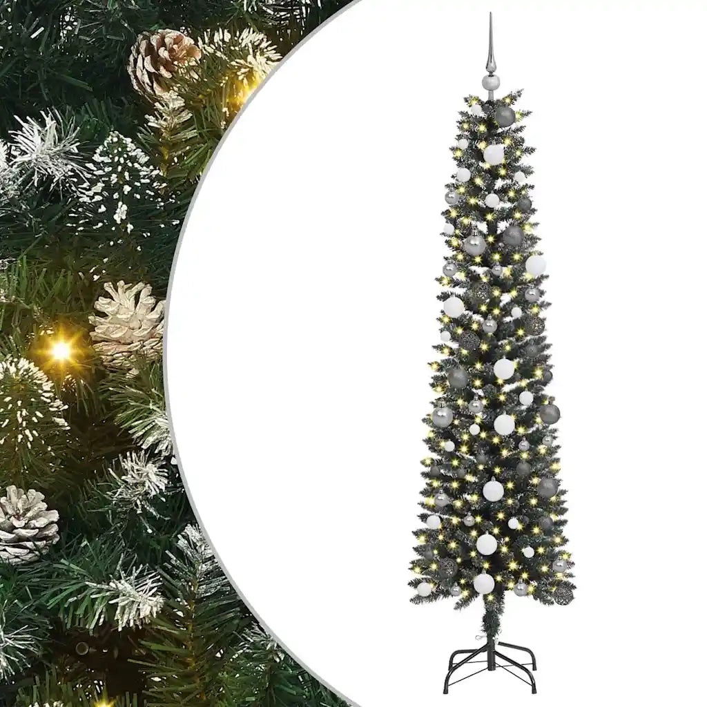 Albero di Natale artificiale con 300 LED Verde 210 cm