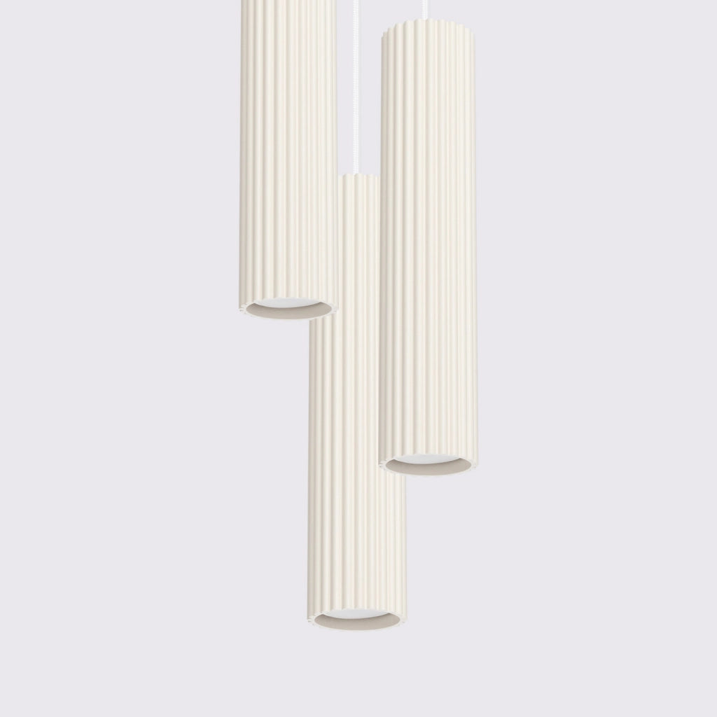 Lampada a sospensione moderna beige Ø20 3xGU10 GRAVIO