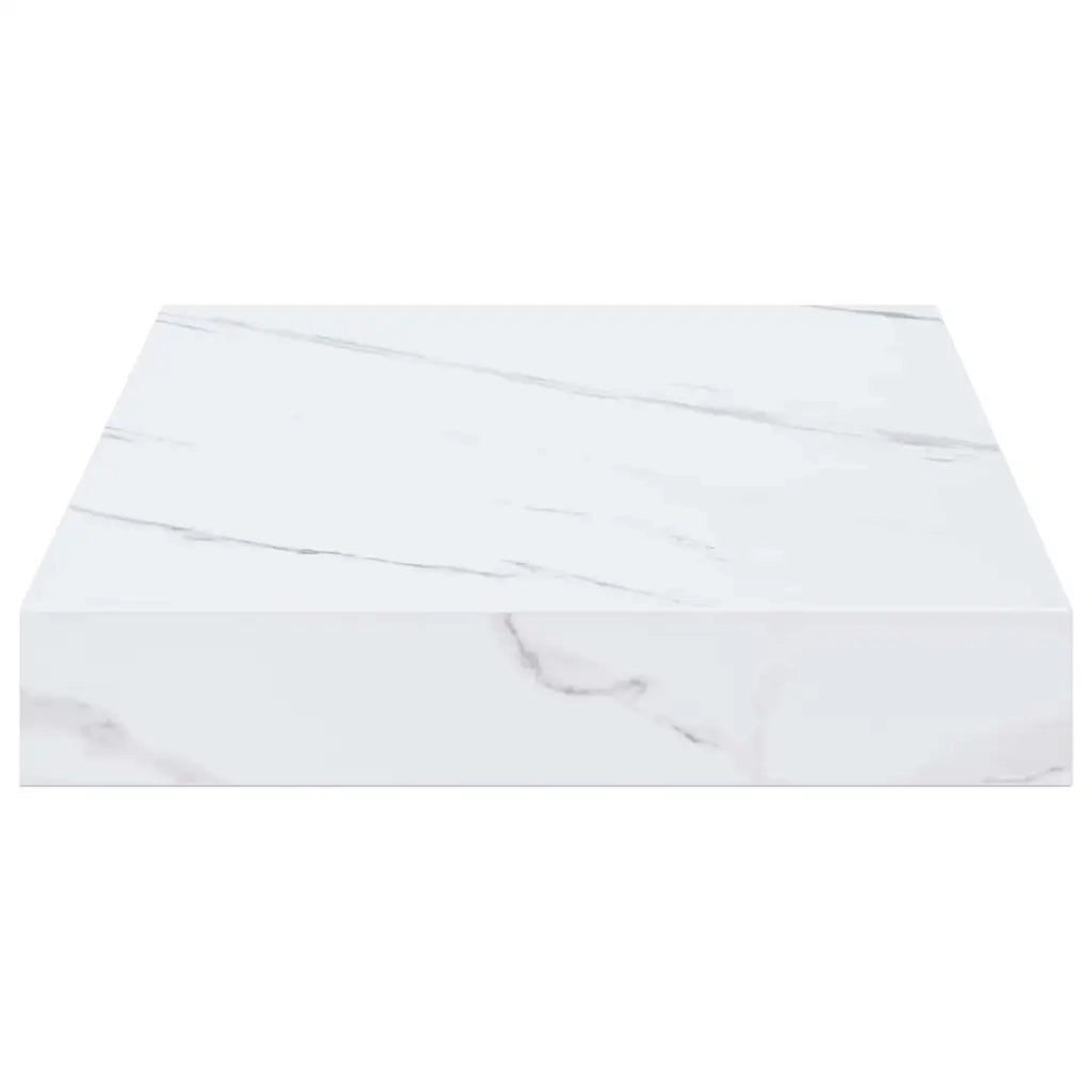 Scaffale da parete 2 pz Marmo Bianco 40 x 23,5 x 3,8 cm 42019963