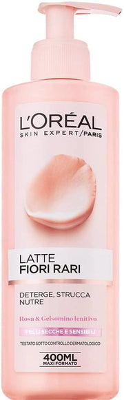 L'ORÉAL PARIS FIORI RARI LATTE STRUCCANTE PER PELLI SECCHE E SENSIBILI 200 ML