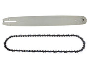 Sostituzione catena da sega a 20 pollici - Manubrio guida - Adatto per Husqvarna 61/66/266/365/288XP - 3/8" Velocità - 0,063" Tolleranza - Incluso 1x catena e 1x manubrio guida - Segatrice catena