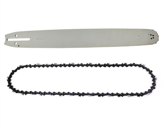 Sostituzione catena da sega a 20 pollici - Manubrio guida - Adatto per Husqvarna 61/66/266/365/288XP - 3/8" Velocità - 0,063" Tolleranza - Incluso 1x catena e 1x manubrio guida - Segatrice catena