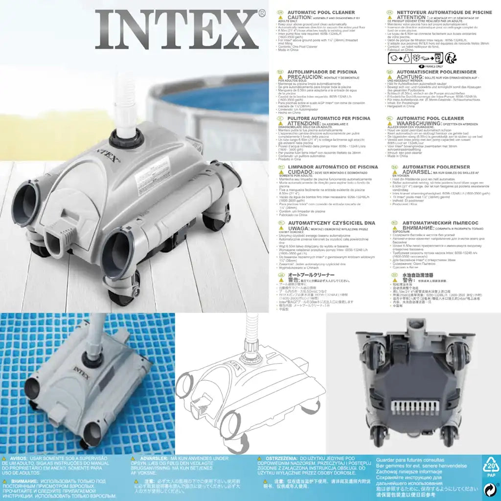 INTEX Pulitore Automatico per Piscine Fuori Terra 28001 3202734