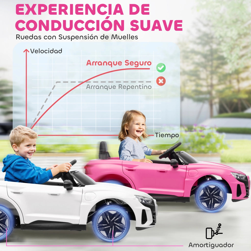 Auto Elettrica per Bambini AUDI RS e-tron GT ¨C Xylo ¨C Rosa con Telecomando 103x58x41 cm