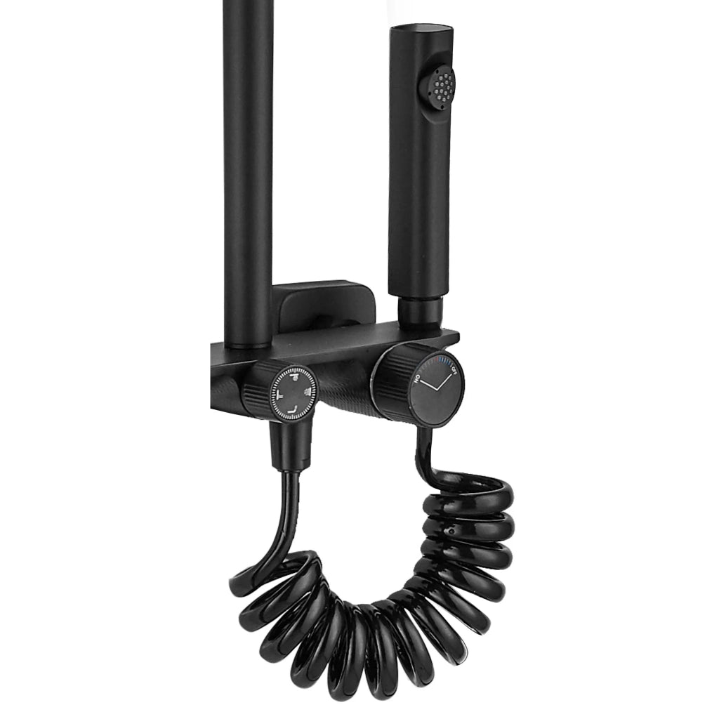 Set Doccia Rea Helix Black