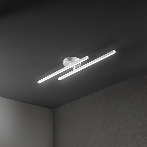 PLAFONIERA SOFFITTO/APPLIQUE PARETE BIANCA A LED SYNCRO PERENZ