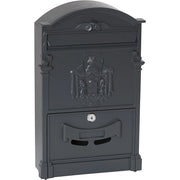 Cassetta postale per posta artistica alluminio esterno antracite 260x410x90 mm vulcania