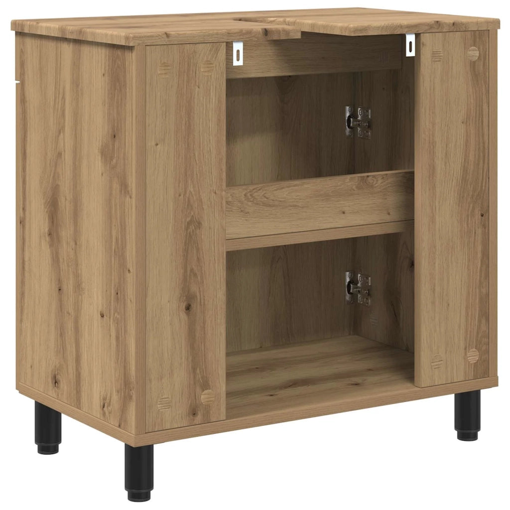 Mobiletto da bagno Rovere Artigianale 60 x 35 x 60 cm 889404