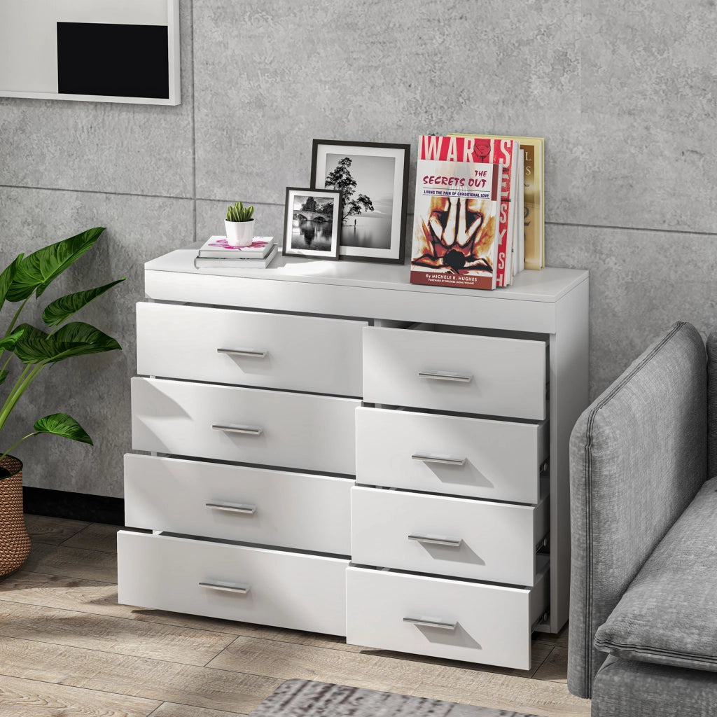 Cassettiera in Legno con Cassetti ¨C Zephmum ¨C Bianca 90x35x73