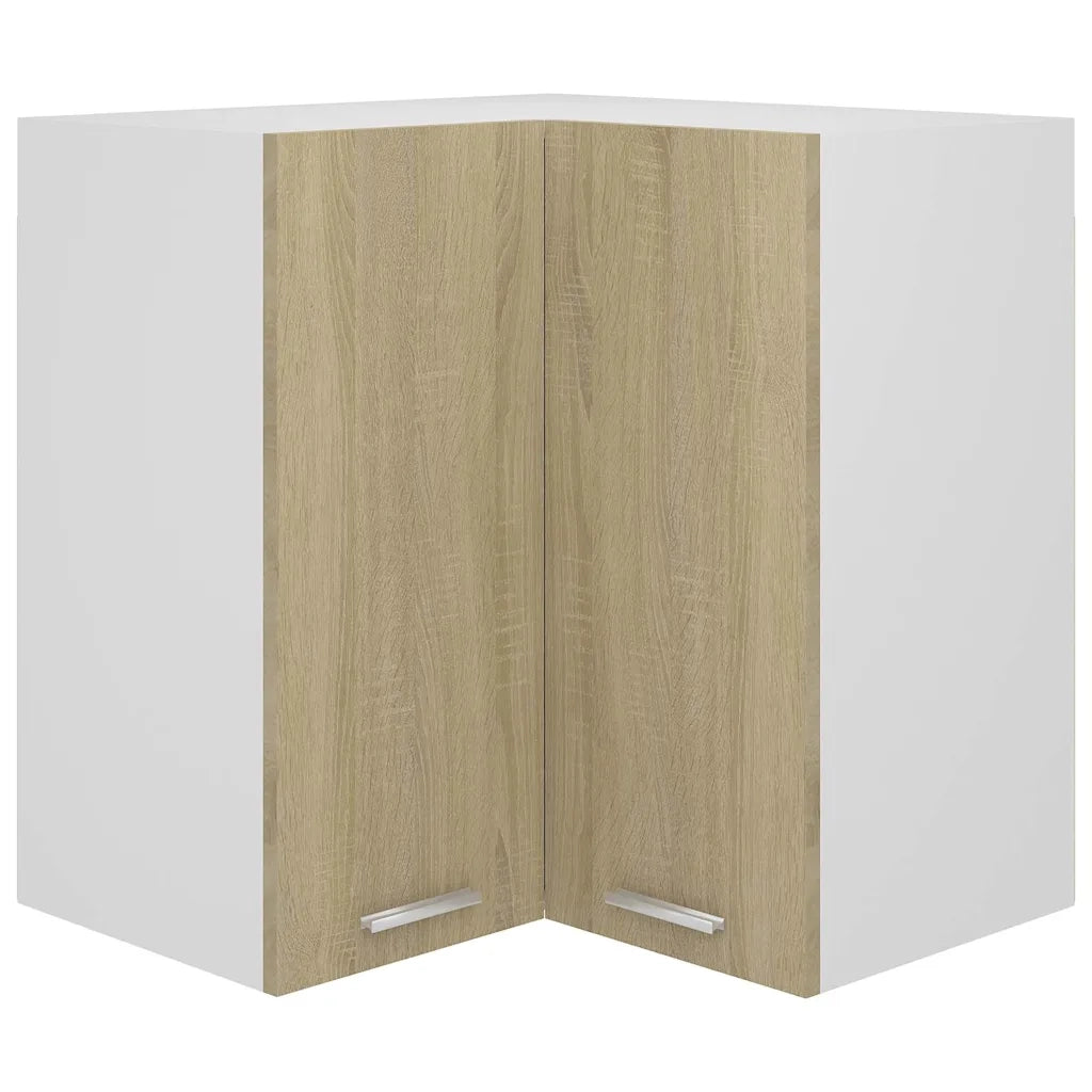 Armoire d'angle suspendue Lyon Chêne Sonoma 57x57x60 cm