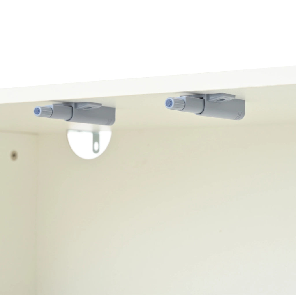 Mobile TV 180x40x45 cm con ante a forma di nuvola in truciolato bianco