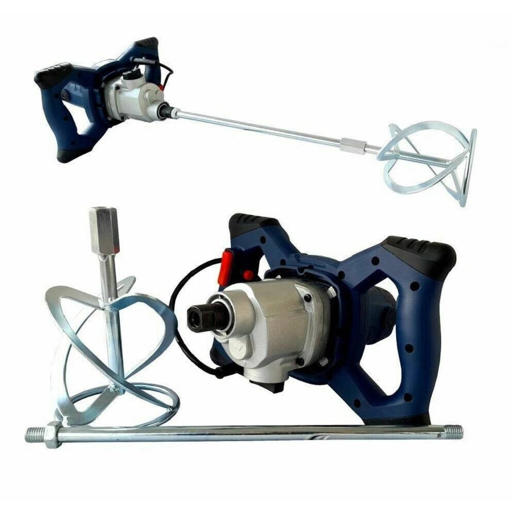 Trade Shop - Trapano Miscelatore Mescolatore Con Frusta Per Colla E Malta 1300w Rehm-130c -