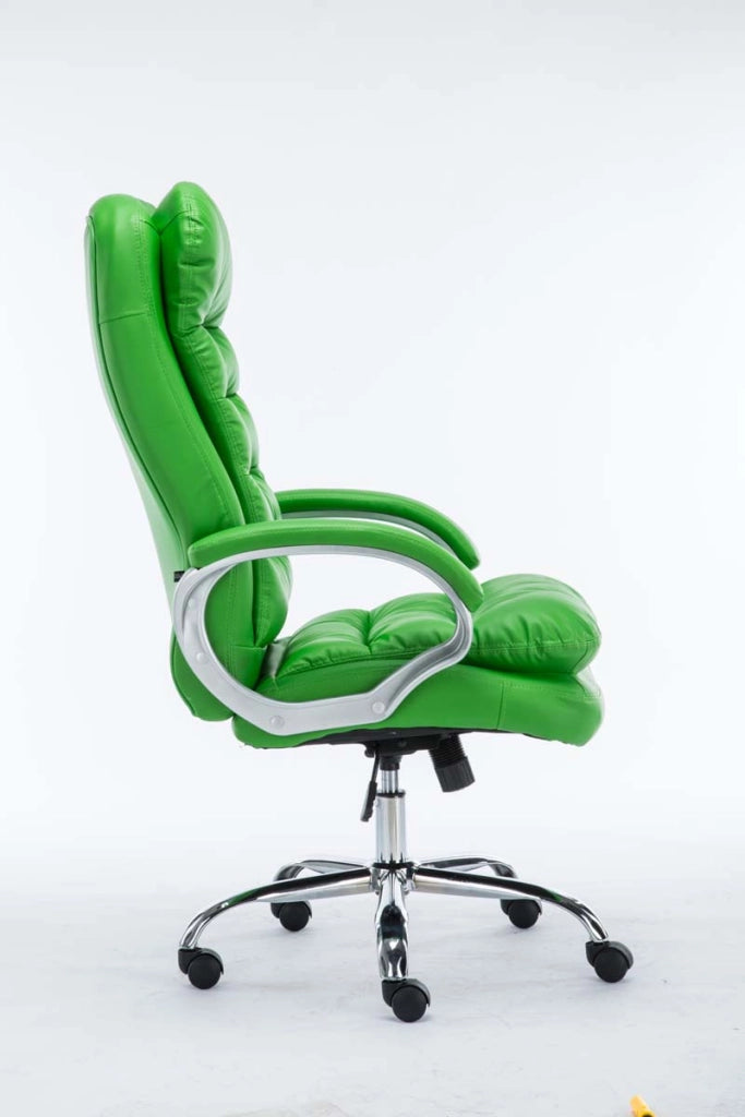 Sedia ufficio XXL Vancouver in similpelle verde