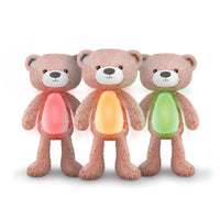 Orsacchiotto di Peluche Multifunzione Allenatore del Sonno 16x40x12 cm con Luce e Suoni Rosa