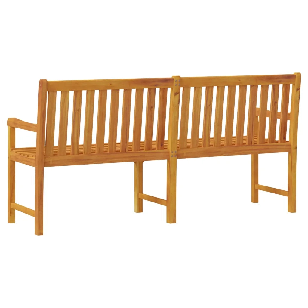 Panca da Giardino 180 cm in Legno Massello di Acacia