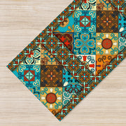 Tappeto passatoia fantasia made in Italy antiscivolo lavabile aderente Orientale - 50x150 cm