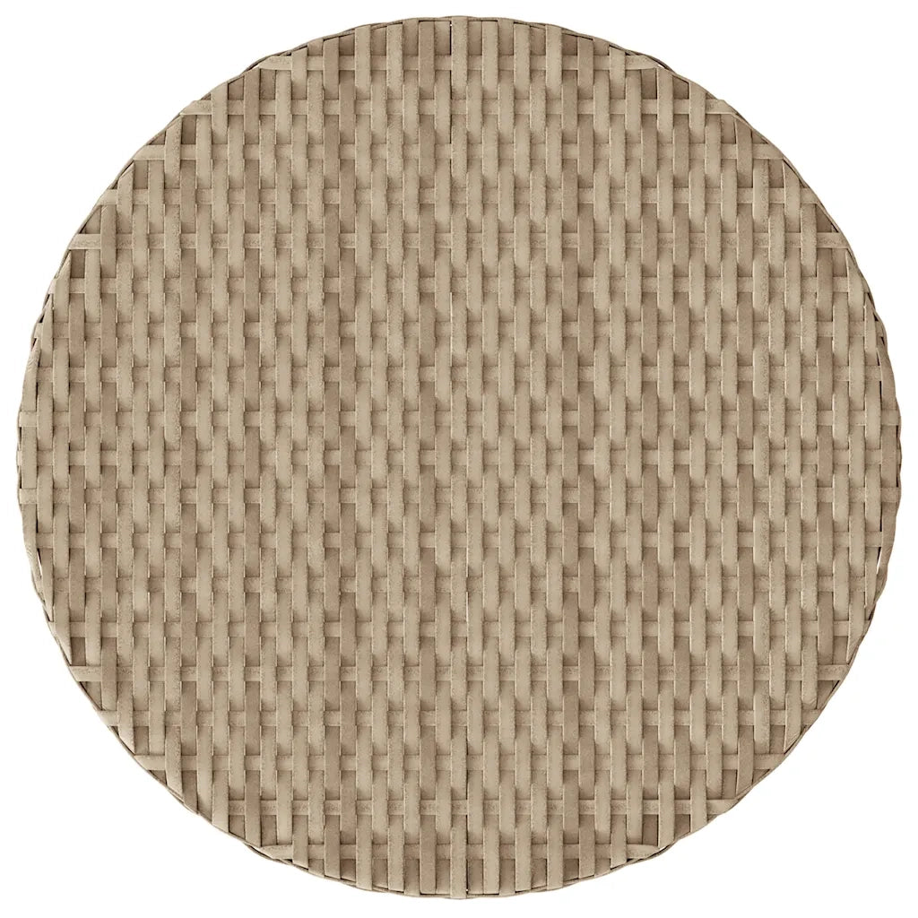 Set da Bistr¨° 3 pz | Set Salotto da Giardino con Cuscini Beige Misto in Polyrattan