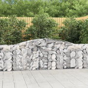 Cesti Gabbioni ad Arco 10 pz 400x30x100/120 cm Ferro Zincato 3146874