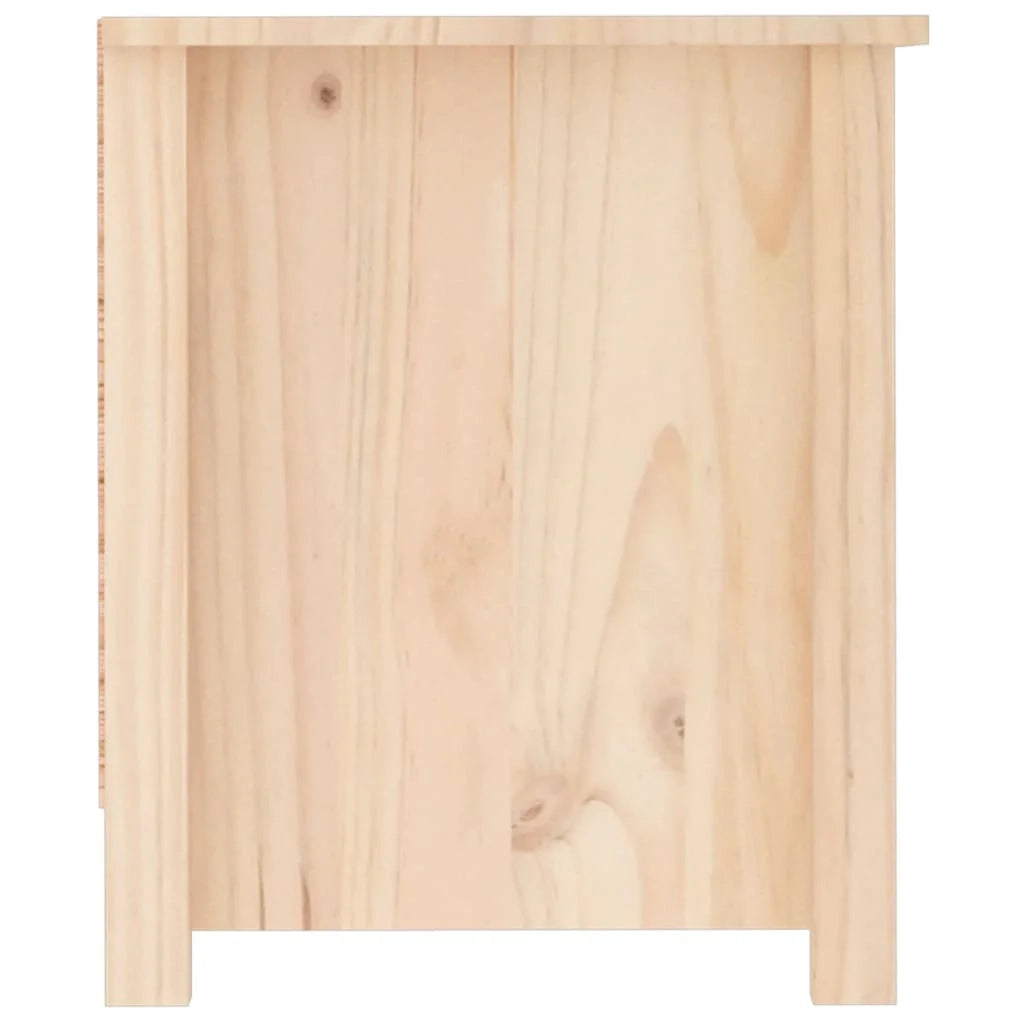 Scarpiera mobiletto portascarpe mobile per ingresso/corridoio/soggiorno 110 x 38 x 45,5 cm legno massello di pino marrone 02_0021325