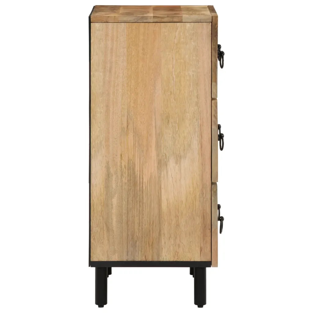 vidaXL Credenze 3 pz 60x33x75 cm in Legno Massello di Mango