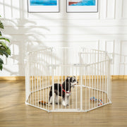 Barriera estensibile a forbice con porta doppia chiusura e autochiusura, pieghevole in plastica bianca 482,5 × 76 cm