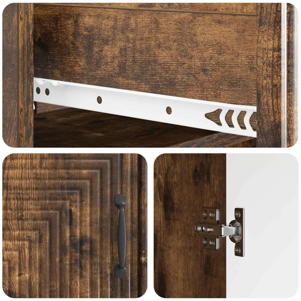 Credenza Rovere Fumo 66 x 34,5 x 89,5 cm Legno ingegnerizzato 894870