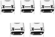 Micro-USB per connessione di ricarica - connessione di backup - argento - per saldatura - 5 pezzi