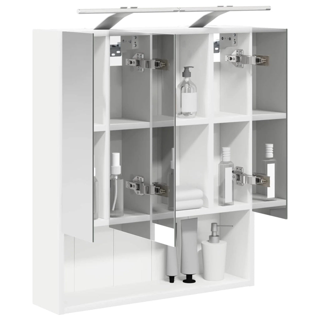 Mobiletto per specchio da bagno Bianco 60 x 14.5 x 70 cm 889191