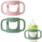 Flessengreep in Silicone 2 pezzi - Flessen Supporto per Bambino - Adatto per Flessi > 5,5 cm - Antiscivolo - Leggero - Supporto per Flessi
