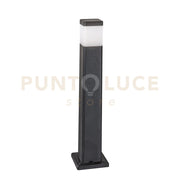 PALETTO FOCUS NERO SQUADRATO 1 LUCE ATTACCO GU10 IP65 17,5X17,5X77,5CM