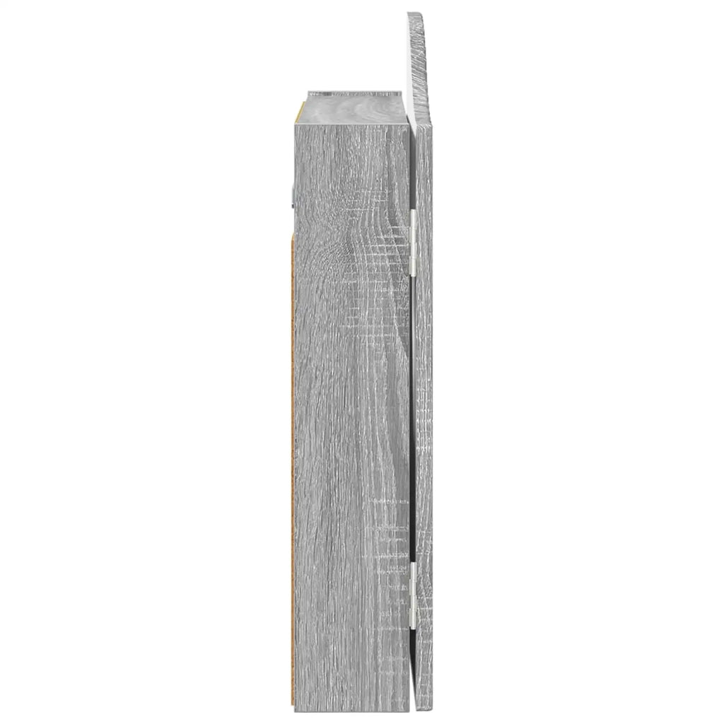 Armadio per Dartboard Sonoma grigio 56 x 12 x 63 cm 8006657