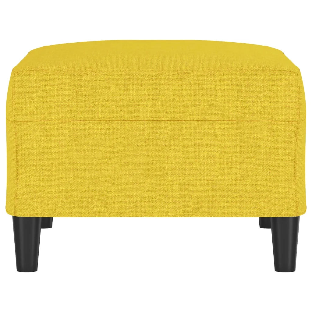 Poggiapiedi Giallo Chiaro 70x55x41 cm in Tessuto 349308
